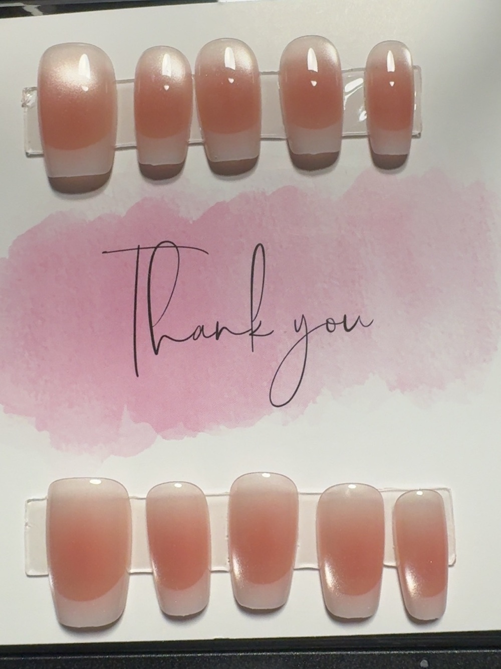 Nude Pink French Press-On Nails - Classic Ombre Set